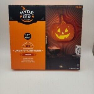 Hyde & Eek Led‎ Flickering Metal Jack-O-Lantern 12inch
